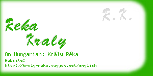 reka kraly business card